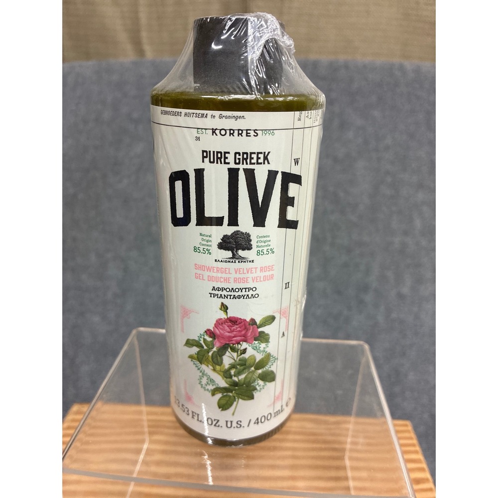 Korres Pure Greek Olive Showergel Velvet Rose 13.53 fl oz 400ml NWT Sealed